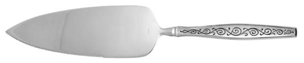 Spanish Scroll (Stainless) Pie Server with Serrated Stainless Blade HC