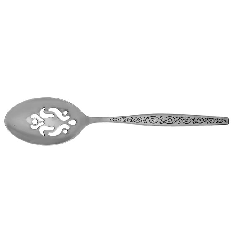 Spanish Scroll (Stainless) Pierced Tablespoon (Serving Spoon) HC