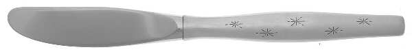 Stardust (Sterling, 1957) Modern Hollow Butter Spreader (Stainless) by Gorham Silver