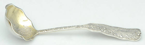 St. Cloud (Sterling, 1885) Solid Bright Cut Cream Ladle