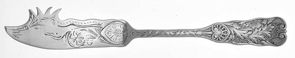 St. Cloud (Sterling, 1885) Cheese Serving Knife Bright Cut