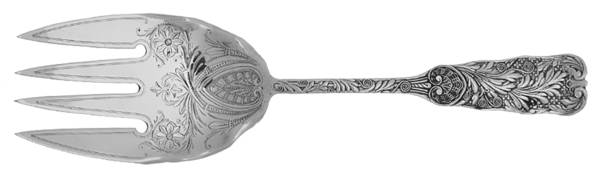 St. Cloud (Sterling, 1885) Small Fish Serving Knife, Bright Cut Solid Piece