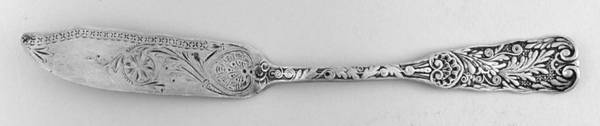 St. Cloud (Sterling, 1885) Bright Cut Solid Pickle Serving Knife