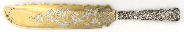 St. Cloud (Sterling, 1885) Solid Bright Cut Ice Cream Slicer
