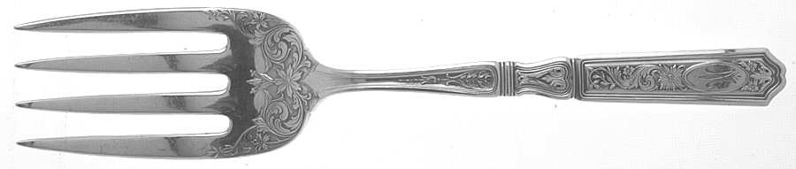 St. Dunstan Chased (Sterling, 1917) Solid Serving Fork