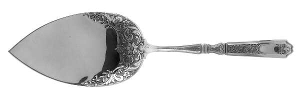 St. Dunstan Chased (Sterling, 1917) Large Solid Pie Knife