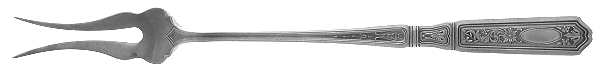 St. Dunstan Chased (Sterling, 1917) Two-Tine Butter Pick