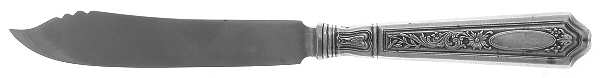 St. Dunstan Chased (Sterling, 1917) Cheese Knife with Stainless Blade