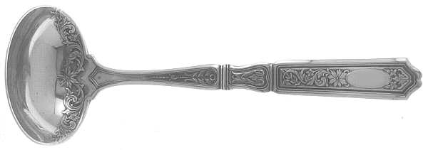 St. Dunstan Chased (Sterling, 1917) Solid Piece Cream Ladle