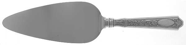 St. Dunstan Chased (Sterling, 1917) Pie Server with Stainless Blade