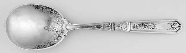 St. Dunstan Chased (Sterling, 1917) Sugar Spoon