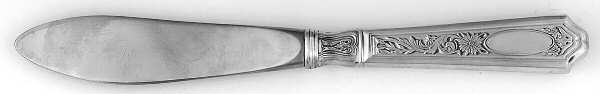 St. Dunstan Chased (Sterling, 1917) Hollow Handle Master Butter Knife