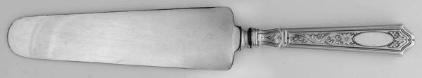 St. Dunstan Chased (Sterling, 1917) Cake Knife with Silverplate Blade
