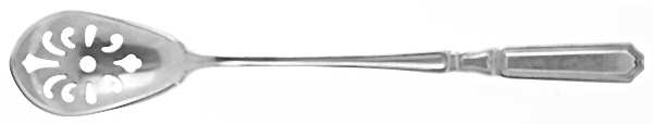 St. Dunstan-Plain (Sterling, 1916) Pierced Bowl Short Handle Olive Spoon