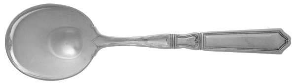 St. Dunstan-Plain (Sterling, 1916) Round Bowl Soup Spoon (Cream Soup)