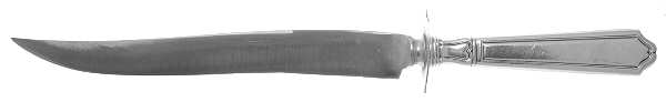 St. Dunstan-Plain (Sterling, 1916) Large Stainless Blade Roast Carving Knife