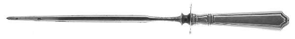 St. Dunstan-Plain (Sterling, 1916) Large Roast Steel Rod Knife Sharpener