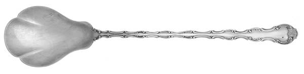 Strasbourg (Sterling, Lion-Anchor-G, 1897) Large Lettuce Serving Spoon