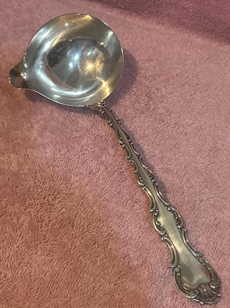 Strasbourg (Sterling, Lion-Anchor-G, 1897) Bouillon Ladle