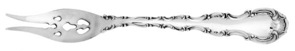 Strasbourg (Sterling, Lion-Anchor-G, 1897) Olive Fork with Short Handle HC