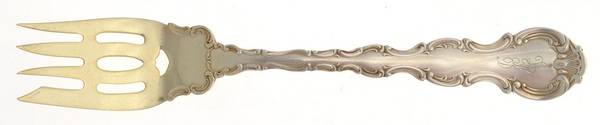 Strasbourg (Sterling, Lion-Anchor-G, 1897) Pastry Fork