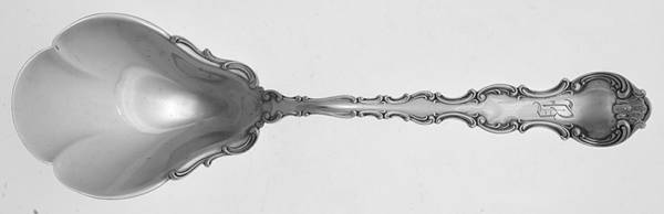 Strasbourg (Sterling, Lion-Anchor-G, 1897) Large Solid Berry/Casserole Spoon