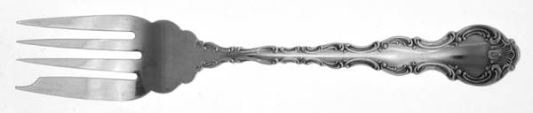 Strasbourg (Sterling, Lion-Anchor-G, 1897) Small Individual Solid Fish/Salad Fork