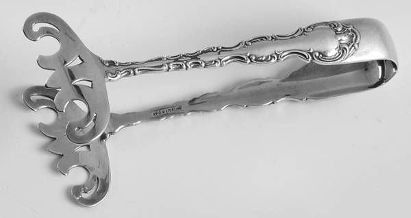 Strasbourg (Sterling, Lion-Anchor-G, 1897) Solid Individual Asparagus Tongs