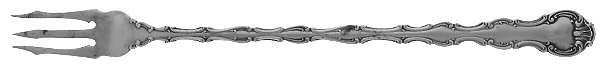 Strasbourg (Sterling, Lion-Anchor-G, 1897) Long Handle Olive Fork