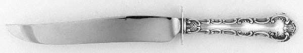 Strasbourg (Sterling, Lion-Anchor-G, 1897) Small Steak Carving Knife with Stainless Blade
