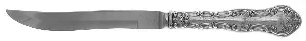 Strasbourg (Sterling, Lion-Anchor-G, 1897) Individual Steak Knife w/Bevel Blade
