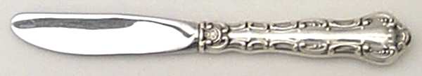 Strasbourg (Sterling, Lion-Anchor-G, 1897) Modern Hollow Butter Spreader (Stainless)