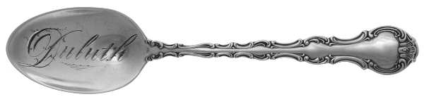 Strasbourg (Sterling, Lion-Anchor-G, 1897) Souvenir Spoon (Five O'Clock)