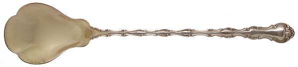 Strasbourg (Sterling, Lion-Anchor-G, 1897) Large Lettuce Serving Spoon