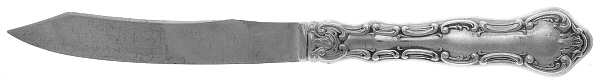 Strasbourg (Sterling, Lion-Anchor-G, 1897) Individual Fruit Knife with Silverplate Blade