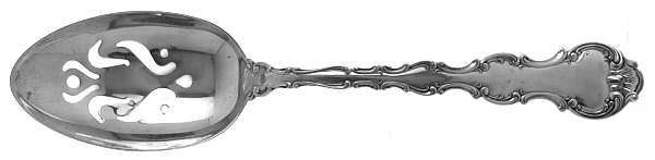Strasbourg (Sterling, Lion-Anchor-G, 1897) Pierced Tablespoon (Serving Spoon)