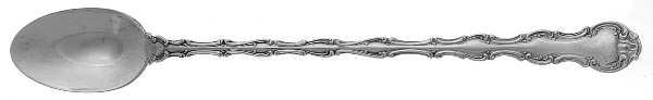 Strasbourg (Sterling, Lion-Anchor-G, 1897) Extra Long Handle Iced Tea Spoon
