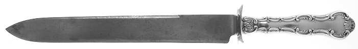 Strasbourg (Sterling, Lion-Anchor-G, 1897) Large Stainless Blade Roast Carving Knife
