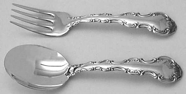 Strasbourg (Sterling, Lion-Anchor-G, 1897) 2 Pc Baby Set (BF, BS)