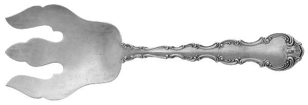 Strasbourg (Sterling, Lion-Anchor-G, 1897) Solid Salad Serving Fork