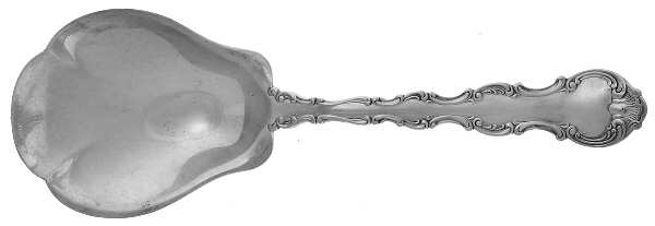 Strasbourg (Sterling, Lion-Anchor-G, 1897) Solid Salad Serving Spoon