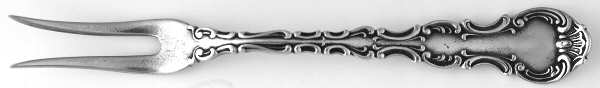 Strasbourg (Sterling, Lion-Anchor-G, 1897) Individual Hors d'Oeuvres Fork