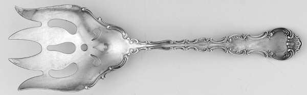 Strasbourg (Sterling, Lion-Anchor-G, 1897) Small Solid Fish Serving Fork
