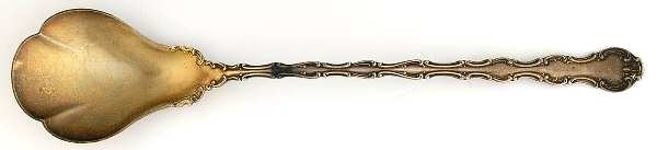 Strasbourg (Sterling, Lion-Anchor-G, 1897) Large Lettuce Serving Spoon