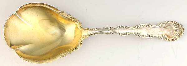 Strasbourg (Sterling, Lion-Anchor-G, 1897) Large Solid Berry/Casserole Spoon