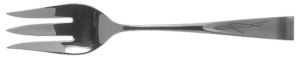 Swallow (Stainless) Medium Solid Cold Meat Serving Fork