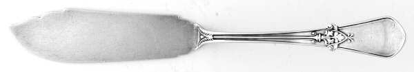 Swiss (Sterling, 1870) Flat Handle Master Butter Knife