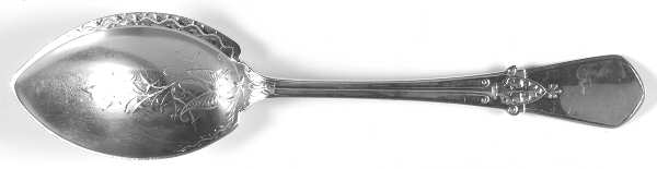 Swiss (Sterling, 1870) Large Solid Jelly Server, Bright Cut