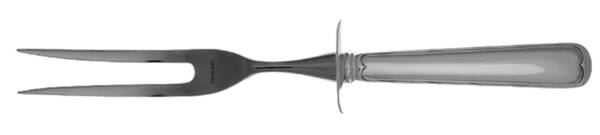 Threaded Antique-Threaded (Sterling, 1855) Small Carving Fork W/Sterling Guard