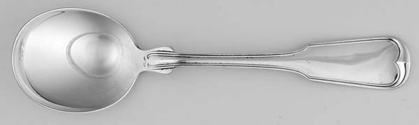 Threaded Antique-Threaded (Sterling, 1855) Round Bowl Soup Spoon (Cream Soup)